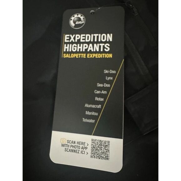 Ski-Doo 2868141290 Men's Sz XL Black Expedition Snow Highpants - Picture 3 of 5